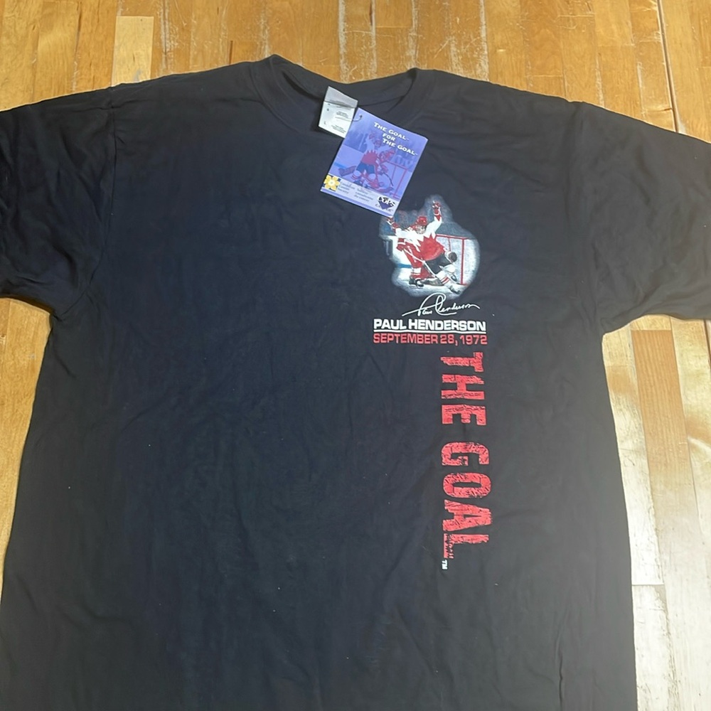 COPY - NWT Paul Henderson the goal tshirt